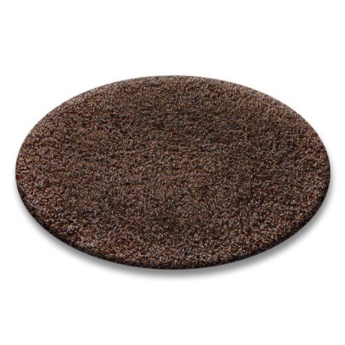 Okrúhly koberec SHAGGY Hiza 5cm hnedý Okrúhly koberec SHAGGY Hiza 5cm hnedý