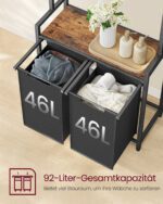 VASAGLE Kôš na bielizeň 92 l SONGMICS BLH241B01 – Obrázok 2