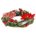 Vianočný veniec 40 cm SPRINGOS CA1020 – Obrázok 2