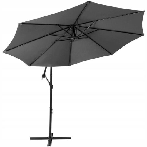 Záhradný slnečník 300 cm SPRINGOS GU0025 – tmavosivý Záhradný slnečník 300 cm SPRINGOS GU0025 – tmavosivý