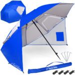 Plážový slnečník Korcula Para Sole UPF 50+ SP0784 - modrý
