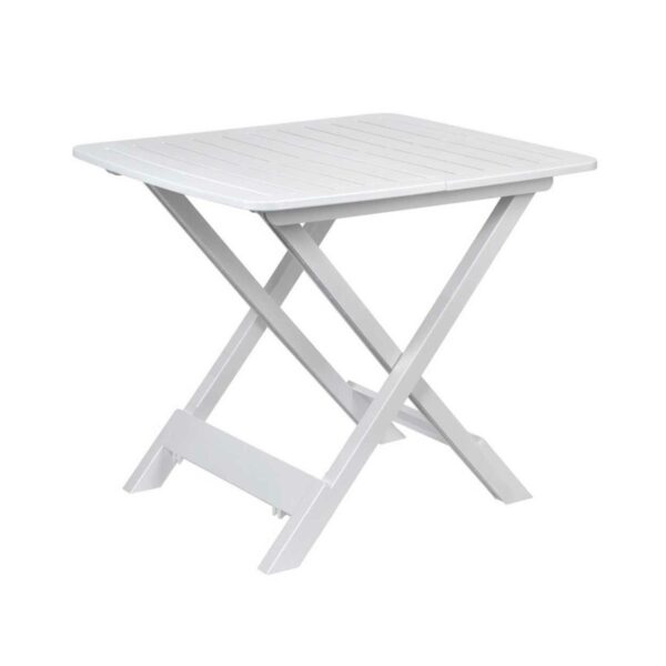 Rozkladací balkónový stôl PROGARDEN 79 cm biely