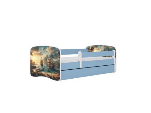 Dětská postel Babydreams loď modrá Dětská postel Babydreams loď modrá