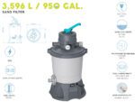 Filtrácia Sand Pool Pump 3596 l/h Bestway 58515 – Obrázok 2