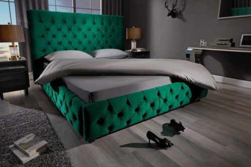 LuxD Dizajnová posteľ Laney Chesterfield 180 x 200 cm zelený zamat LuxD Dizajnová posteľ Laney Chesterfield 180 x 200 cm zelený zamat