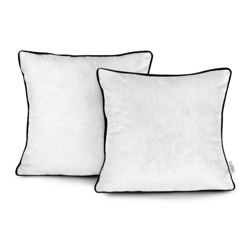 Obliečky na vankúše AmeliaHome Velvet Piping biele Obliečky na vankúše AmeliaHome Velvet Piping biele