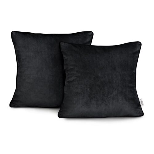 Obliečky na vankúše AmeliaHome Velvet Piping čierne Obliečky na vankúše AmeliaHome Velvet Piping čierne