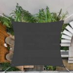 Slnečná plachta 5x5 m 160 g/m2 SPRINGOS SN0052 - grafitová – Obrázok 2