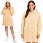 Mikina s oversize kapucňou RUHHY Farba: krémová