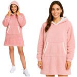 Mikina s oversize kapucňou RUHHY Farba: modrá – Obrázok 2