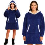 Mikina s oversize kapucňou RUHHY Farba: modrá