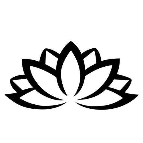 Nástěnná kovová dekorace LOTUS FLOWER II černá Nástěnná kovová dekorace LOTUS FLOWER II černá
