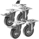 Otočné kolesá - sada 4 ks Malatec 22537 – Obrázok 2