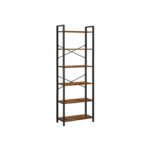 Policový regál Vasagle Luna 66 cm hnedo-čierny