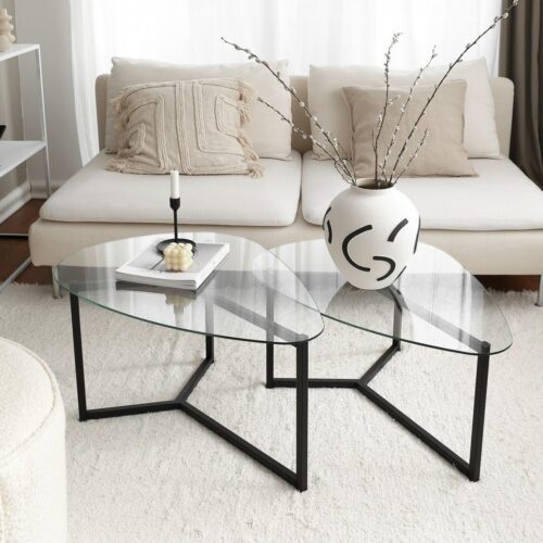 Set konferenčných stolíkov Bellisimo 82 cm čierny Set konferenčných stolíkov Bellisimo 82 cm čierny