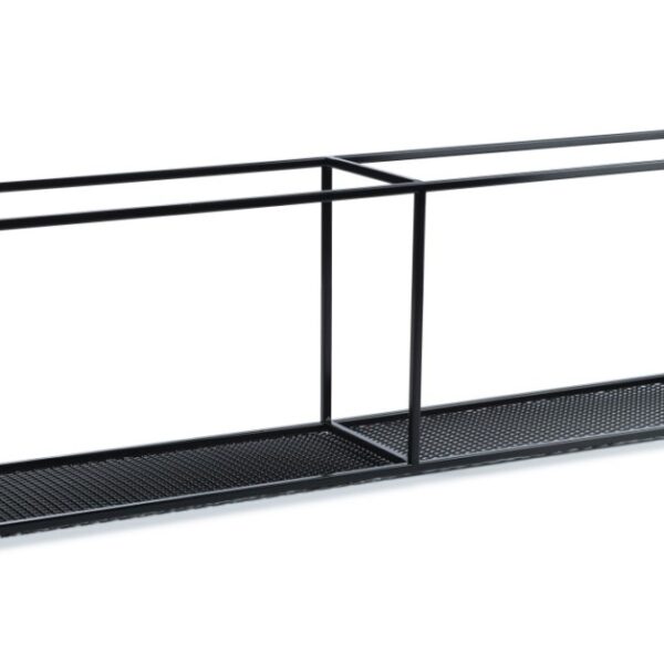 Závesná polica LOFT 120 cm čierna