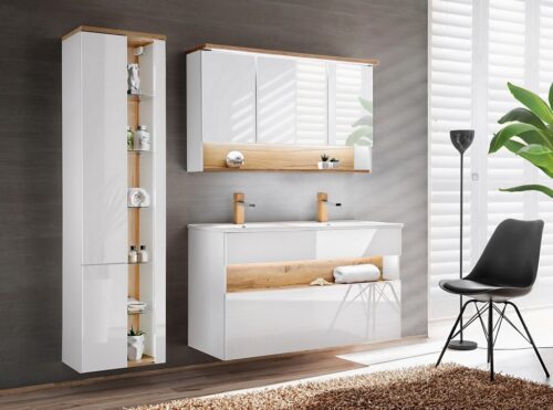 ArtCom Keramické umývadlo UM-8003-LAVA 120D | biely lesk ArtCom Keramické umývadlo UM-8003-LAVA 120D | biely lesk