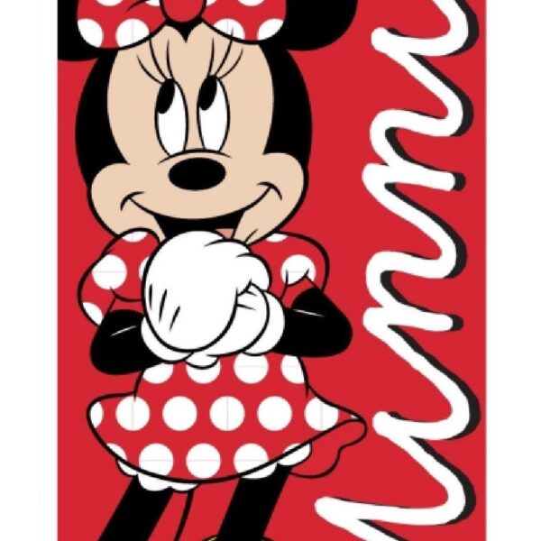Dětská bavlněná osuška Robin Minnie 70x140 cm červená