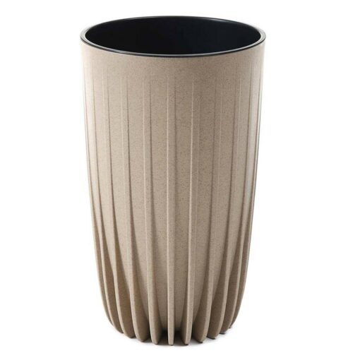 Květináč STRIPPED ECO II 30 cm latte Květináč STRIPPED ECO II 30 cm latte