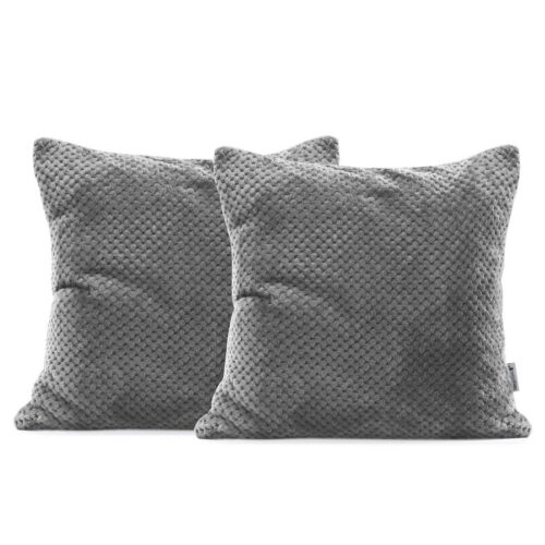 Obliečky na vankúše Decoking Xela šedé 45x45 - 2 kusy Obliečky na vankúše Decoking Xela šedé 45x45 - 2 kusy