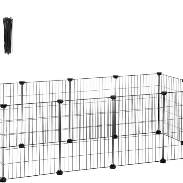Ohrádka pre zvieratá Rodrigo 143 cm čierna