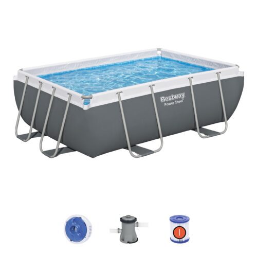 Bazén 282x196x84cm POWER Steel BESTWAY - 56629 Bazén 282x196x84cm POWER Steel BESTWAY - 56629