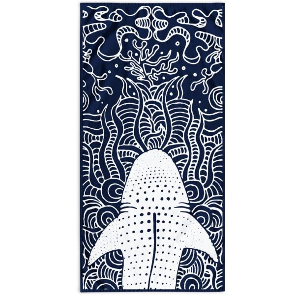 DecoKing Plážová osuška Shark tmavomodrá