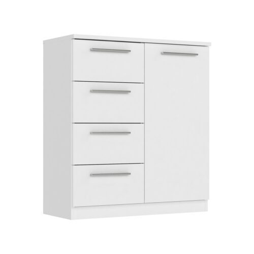 Komoda 1 dvere + 4 zásuvky SURREY biela Komoda 1 dvere + 4 zásuvky SURREY biela
