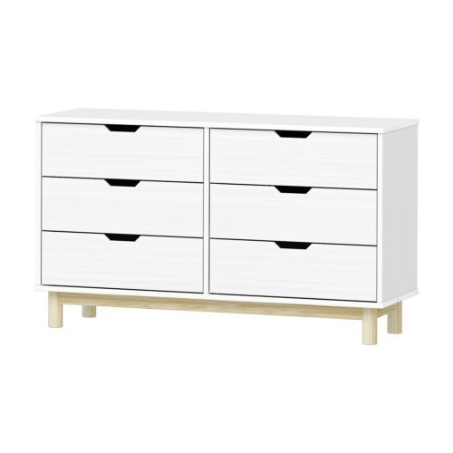 Komoda 3+3 zásuvky BONITO 2 biely lak Komoda 3+3 zásuvky BONITO 2 biely lak