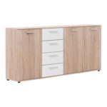 Komoda LUND 52 dub/biela