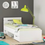 Multifunkčná posteľ 90x200 MICHIGAN perleťovo biela