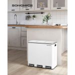 Recyklačný odpadkový kôš SONGMICS LTB54WT – Obrázok 2