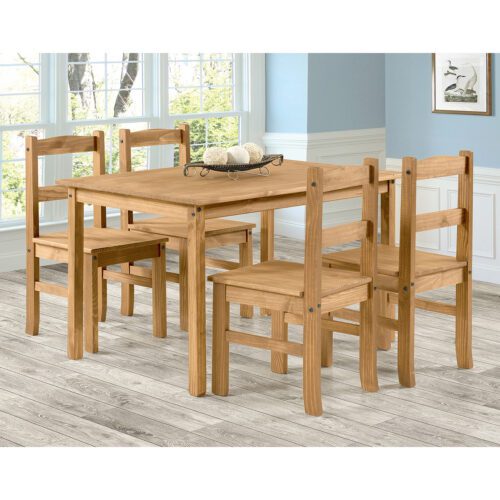 Stôl 100x80 + 4 stoličky CORONA 2 vosk Stôl 100x80 + 4 stoličky CORONA 2 vosk