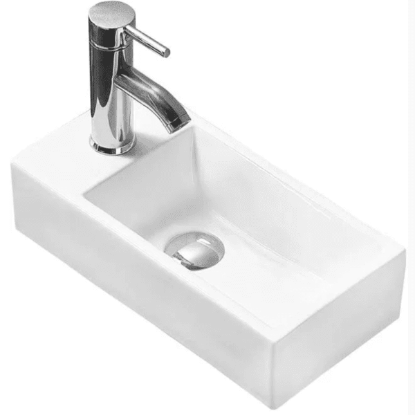 Szynaka Keramické umývadlo NANCY | biely lesk 45x25 cm