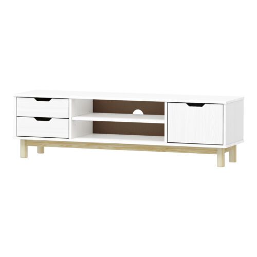 TV stolík 1 dvere + 2 zásuvky BONITO 2 biely lak TV stolík 1 dvere + 2 zásuvky BONITO 2 biely lak