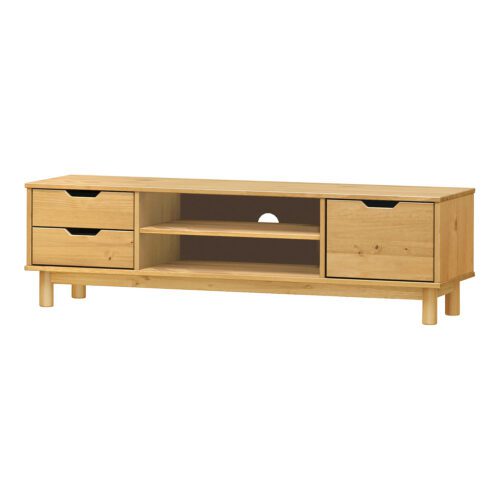TV stolík 1 dvere + 2 zásuvky BONITO 2 vosk TV stolík 1 dvere + 2 zásuvky BONITO 2 vosk