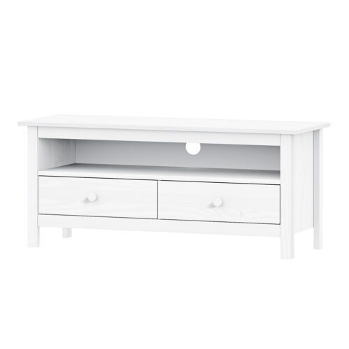TV stolík 2 zásuvky TORINO biely TV stolík 2 zásuvky TORINO biely