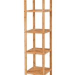 Bambusový kúpeľňový regál Koli hnedý