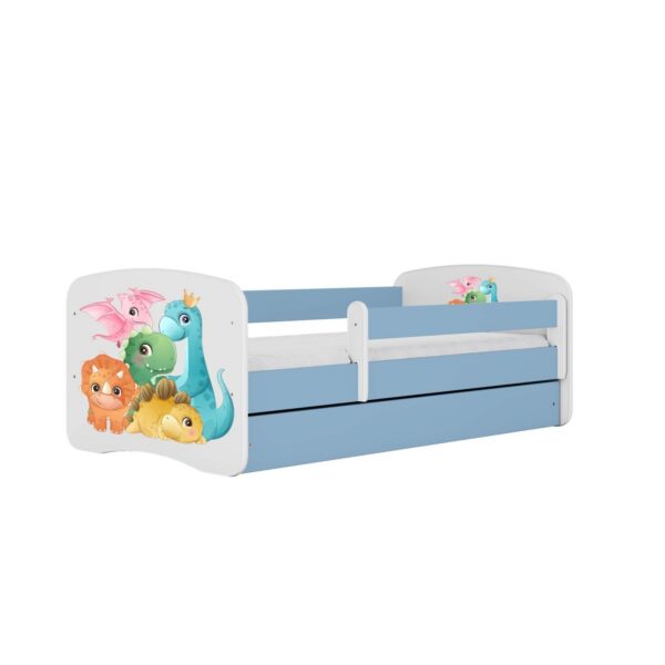Detská posteľ Babydreams dinosaury modrá