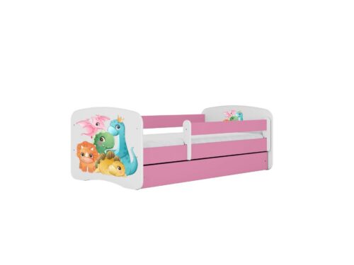 Detská posteľ Babydreams dinosaury ružová Detská posteľ Babydreams dinosaury ružová