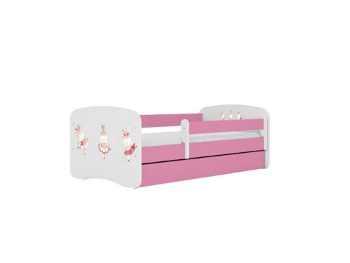 Detská postieľka Babydreams zajačiky ružová Detská postieľka Babydreams zajačiky ružová