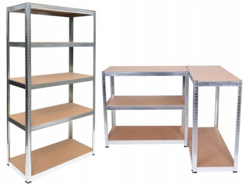 Dielenský regál G7030 strieborný/hnedý Dielenský regál G7030 strieborný/hnedý