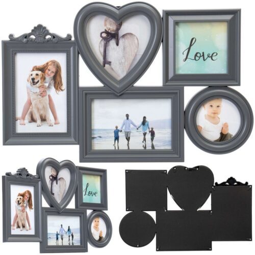 Fotorámik CORAZON 5 fotografií sivý Fotorámik CORAZON 5 fotografií sivý