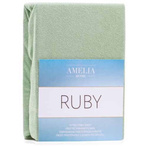 Froté plachta s gumou AmeliaHome Ruby olivová Froté plachta s gumou AmeliaHome Ruby olivová