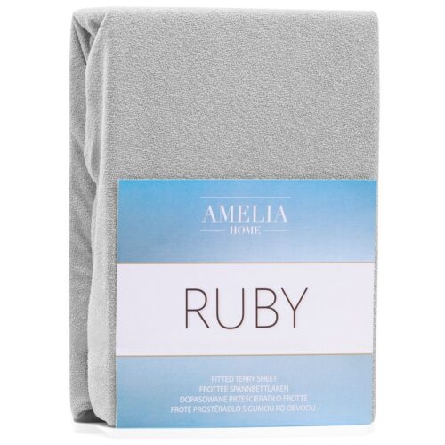 Froté prestieradlo s gumou AmeliaHome Ruby sivé Froté prestieradlo s gumou AmeliaHome Ruby sivé