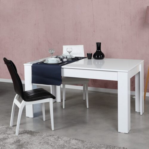 Jedálenský rozkladací stôl OBLO 130/170 cm biely Jedálenský rozkladací stôl OBLO 130/170 cm biely
