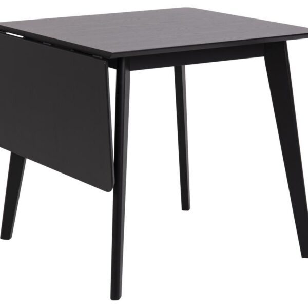 Jedálenský rozkladací stôl Roxby 80/120 cm čierny