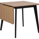 Jedálenský rozkladací stôl Roxby 80/120 cm dub riviéra/čierny