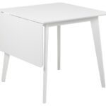 Jedálenský rozťahovací stôl Roxby 80/120 cm biely