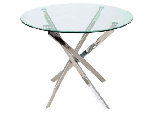 Jedálenský stôl Agis 90 cm číry/chróm Jedálenský stôl Agis 90 cm číry/chróm